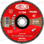 AUS786 DISCO CTE/MTAL HUM 4 1/2X3/32X7/8'' AUSTROMEX          Empaque de 20