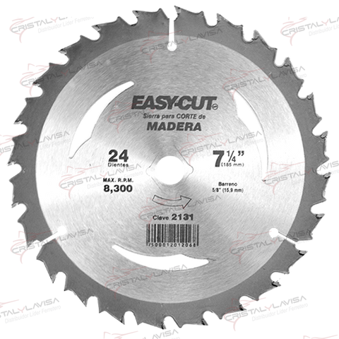 2131 SIERRA EASY-CUT 7 1/4'' 24D MADERA AUSTROMEX           Empaque de 2