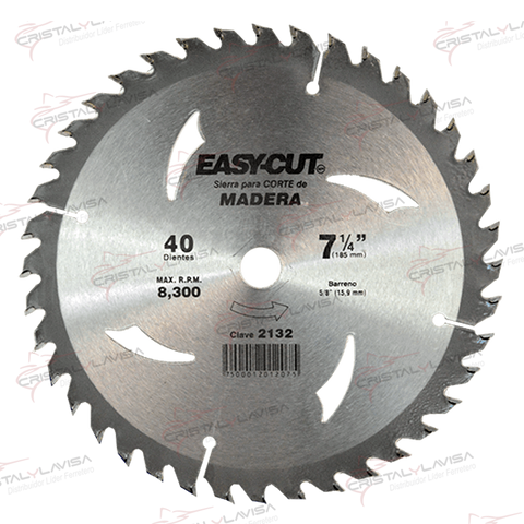 2132 SIERRA EASY-CUT 7 1/4'' 40D MADERA AUSTROMEX           Empaque de 1