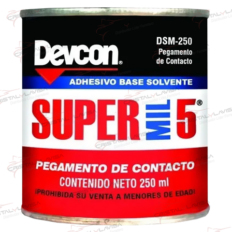 DSM-250 ADHESIVO SUPER MIL 5 250 ML DEVCON ITW                 Empaque de 5