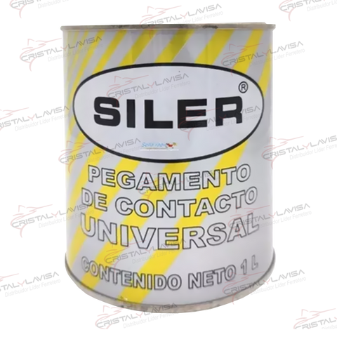 U1000 ADHESIVO CONTACTO UNIVERSAL 1 LT SILER                 Empaque de 4