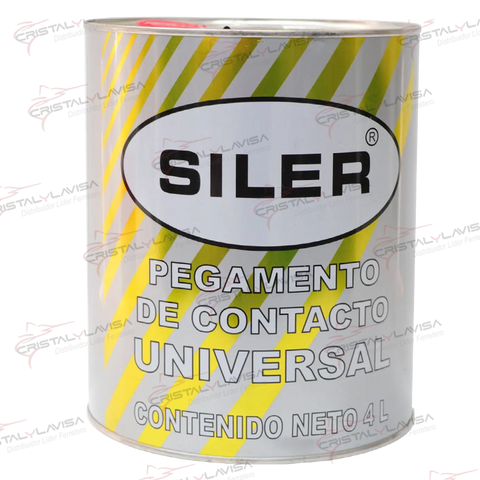 U4000 ADHESIVO CONTACTO UNIVERSAL 4 LT SILER                 Empaque de 1