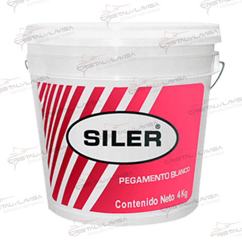 A4000 ADHESIVO BLANCO ARTESANAL 4 KG ETIQUETA ROSA SILER     Empaque de 1