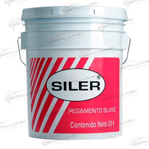 A20 ADHESIVO BLANCO ARTESANAL 20 KG ETIQUETA ROSA SILER    Empaque de 1