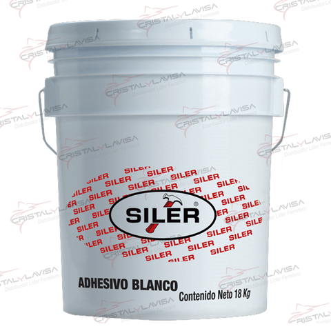 R18 ADHESIVO BLANCO 18 KG ETIQUETA ROJA SILER              Empaque de 1