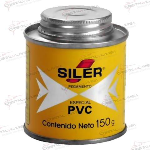 PVC150 ADHESIVO PVC P/TUBERIA 150GR BOTE AMARILLO SILER       Empaque de 5