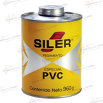 PVC960 ADHESIVO PVC P/TUBERIA 960GR BOTE AMARILLO SILER       Empaque de 1