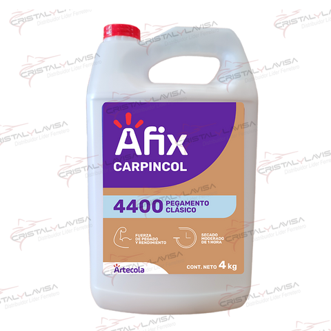 5400036 ADHESIVO 4400 BLANCO MULTIUSOS 4KG AFIX                Empaque de 1