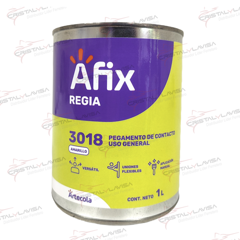 5400024 ADHESIVO 3018 AMARILLO MULTIUSOS 1L AFIX               Empaque de 4