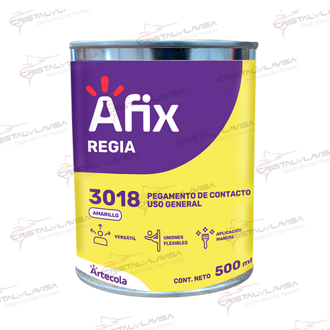 5400029 ADHESIVO 3018 AMARILLO MULTIUSOS 500ML AFIX            Empaque de 5