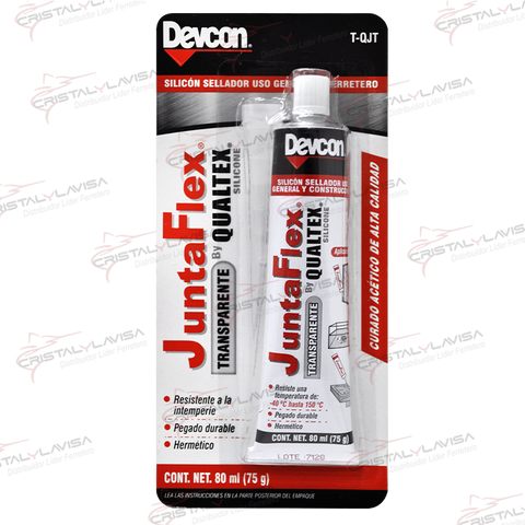 T-QJT SILICON MULTIUSOS JUNTA FLEX TRASNPARNTE 80ML ITW      Empaque de 6