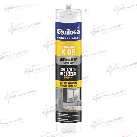 441234/3526 SILICON TRANSPARENTE 280 ML T044123 QUILOSA            Empaque de 5