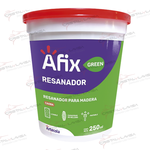 5400078 RESANADOR P/ MADERA 250 ML AFIX                        Empaque de 6