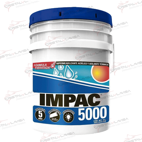 VCIIM05BL1 IMPERMEABILIZANTE 5000 BLANCO 5 ANOS 19 LT IMPAC       Empaque de 1