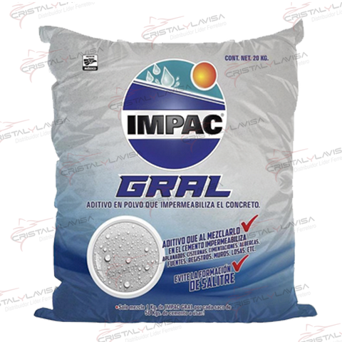 NIIMGRBL1M IMPRMEABILIZNTE GRAL INTEGRAL POLVO GRIS 20KG IMPAC    Empaque de 1