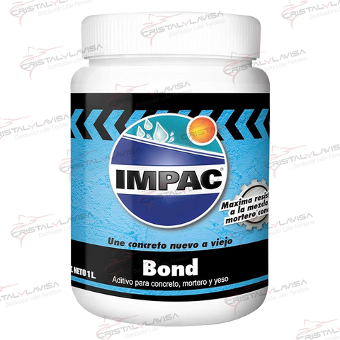 VLIIMBDBL1 ADHESIVO BOND P/CONCRETO YESO MORTERO 1L IMPAC         Empaque de 4