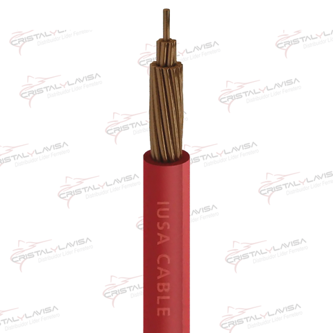 375124 CABLE THW NO.12 ROJO CAJA 100MT IUSA                   Empaque de 1