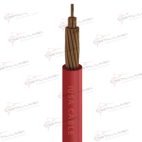 267298 CABLE THHW-LS ROHS #10 ROJO 50M IUSA                   Empaque de 1