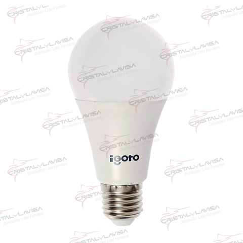 F10107 FOCO LED TIPO BOMBILLA 7 W LUZ FRIA IGOTO              Empaque de 50