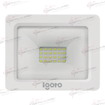 REF 3020 REFLECTOR LED BLANCO 20 W LUZ FRIA IGOTO               Empaque de 5