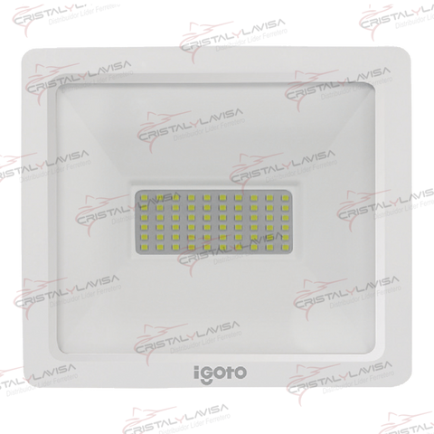 REF3050 REFLECTOR LED BLANCO 50 W LUZ FRIA IGOTO               Empaque de 3