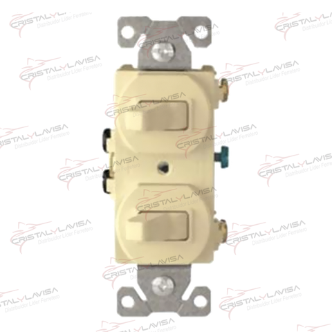 271V-BOX INTERRUPTOR DÚPLEX SENCILLO 15A 120/277V MARF ARROW    Empaque de 4