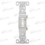 1301W INTERRUPTOR SENCILLO PALANCA 15A 120 VCA BCO ARROW     Empaque de 6