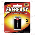 1222-1 PILA CARBONZINC 9V EVEREADY                            Empaque de 6