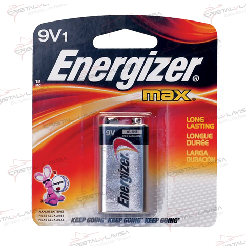 522BP-1 PILA ALCALINA 9V ENERGIZER                             Empaque de 5