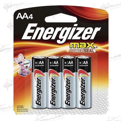 E91BP-4 PILA ALCALINA AA C/4 ENERGIZER                         Empaque de 5