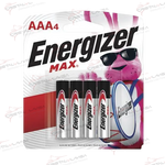 E92BPA-4 PILA ALCALINA AAA C/4 ENERGIZER                        Empaque de 5