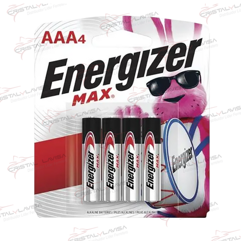 E92BPA-4 PILA ALCALINA AAA C/4 ENERGIZER                        Empaque de 5