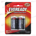 1235-2 PILA CARBONZINC C C/2 EVEREADY                         Empaque de 6