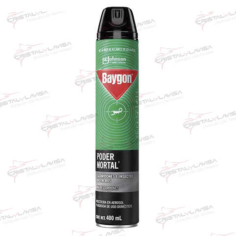 1032907495 INSECTICIDA BAYGON PODER MORTAL 400ML JOHNSON          Empaque de 6