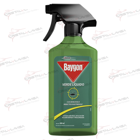 1032917616 INSECTICIDA LIQ BAYGO VERDE 480ML/510ML C/GAT JOHNSON  Empaque de 5