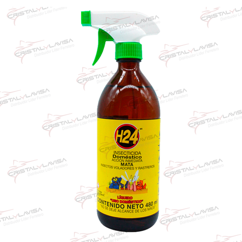 H24116 INSECTICIDA LIQ DOMESTICO 480ML C/GATILLO H24          Empaque de 5