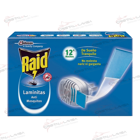 1032929770 INSECTICIDA RAID LAMINITAS REPUESTO C/16 JOHNSON       Empaque de 6