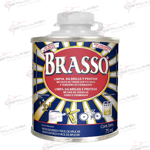 1058730107 LIMPIADOR BRASSO P/METALES 75ML RECKITT                Empaque de 5