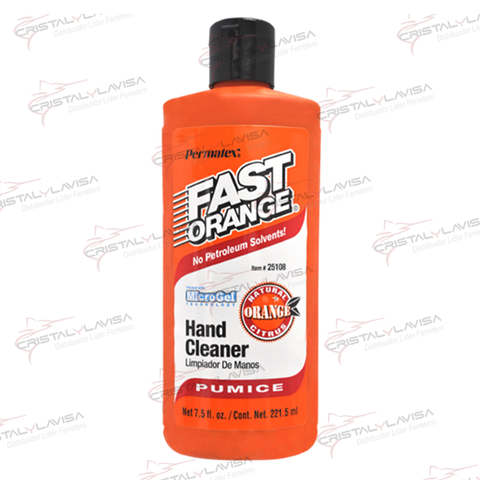 25108 LIMPIADOR FAST ORANGE DE MANOS 7.5OZ PERMATEX          Empaque de 5