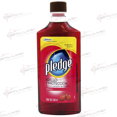 1032915261 LIMPIADOR PLEADGE P/MUEBLES ACEITE ROJO 500ML JOHNSON  Empaque de 5