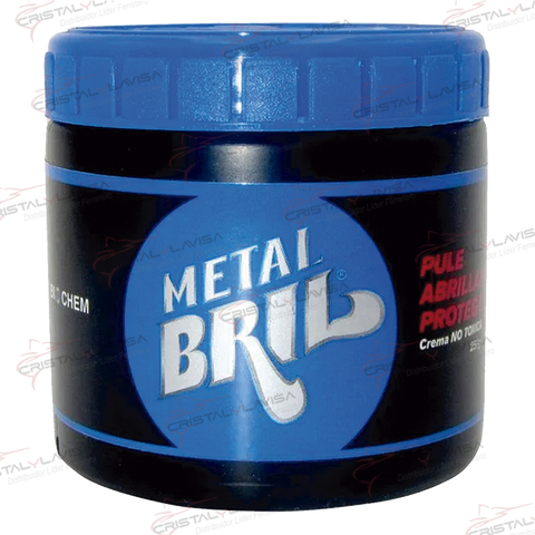 METAL250 PULIDOR CREMA METAL BRIL 250GR BIOCHEM                 Empaque de 5