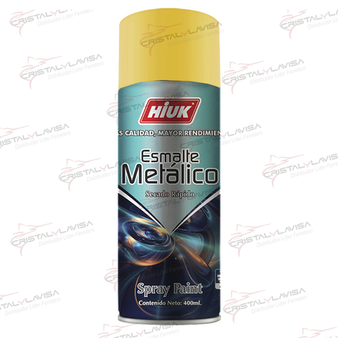 116 PINTURA SP. ORO RICO METALIZADA HIUK                   Empaque de 5