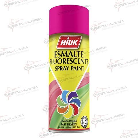 332 PINTURA SP. FUCSIA FLUORESCENTE HIUK                   Empaque de 5