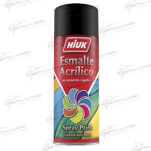 30 PINTURA SP. NEGRO SATIN HIUK                           Empaque de 6