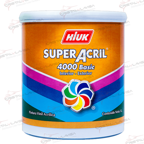 10008083 PINTURA SUPERACRIL4000 SALMON (310) 1LT HIUK           Empaque de 5