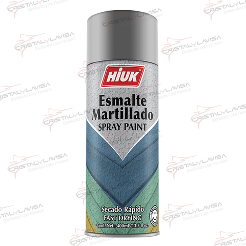 1001412 PINTURA SP. MARTILLADA  412 GRIS CLARO HIUK            Empaque de 5