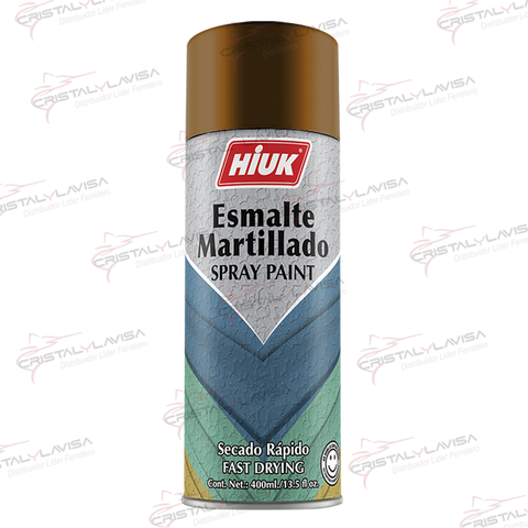 1001420 PINTURA SP. MARTILLADA  420 MARRON HIUK                Empaque de 5