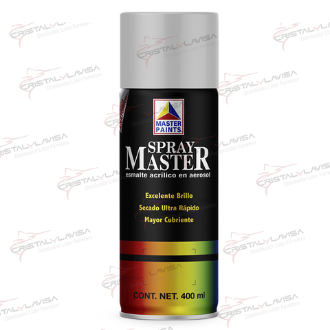 MAS800 PINTURA SP. BLANCO BRILLANTE 400ML MASTER              Empaque de 6