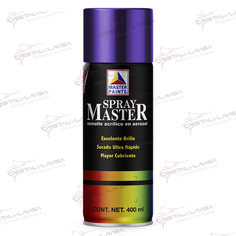 MAS804 PINTURA SP. VIOLETA BRILLANTE 400ML MASTER             Empaque de 6