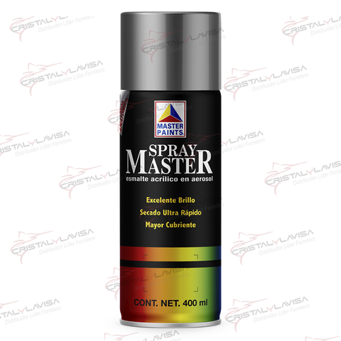 MAS808 PINTURA SP. ALUMINIO BRILLANTE 400ML MASTER            Empaque de 6